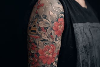 draw amazing japanese oriental tattoo