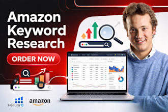 do amazon ketword research via helium 10 for listing and PPC