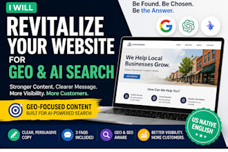 revitalize your website content for GEO and ai search