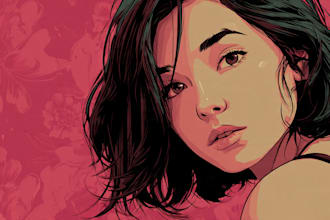 make vector line art or simple illustration