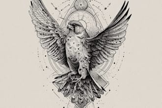 create a tattoo design of tattoo sleeve