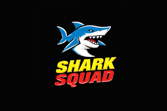 design realistic shark logo with unlimited revision