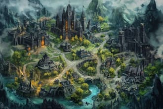 do custom fantasy map dnd and rpg cartography