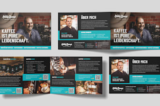 einen flyer, ein poster oder eine visitenkarte designen