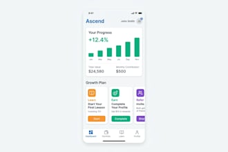 design UI UX focused on user experience and growth