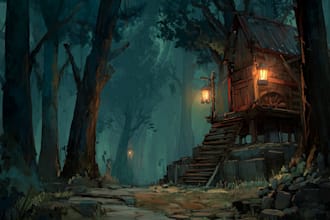 create concept art for your game art