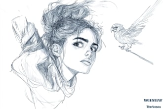 sketch you anime sketch art