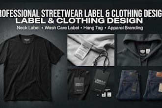 do wash care lablels design custom neck label for t shirt or clothing brand