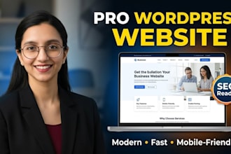 design and develop a wordpress website with SEO setup