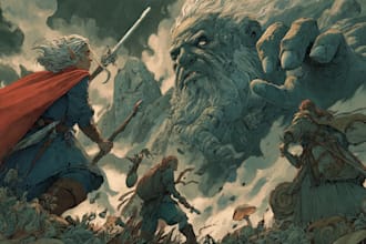 create a fantasy illustration