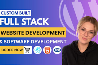 be your full stack developer for custom web app and software development