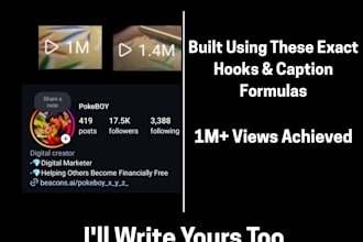 write viral instagram hooks and captions for your business