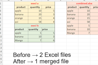 merge excel files in one click without power query