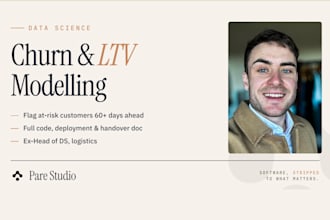 build a churn or ltv model to improve customer retention