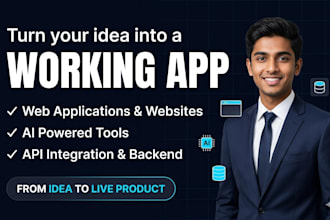 build web apps dashboards or ai powered tools