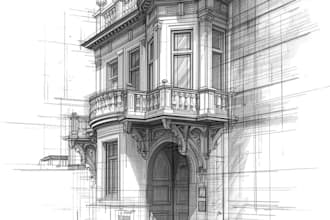 draw watercolor wedding venue