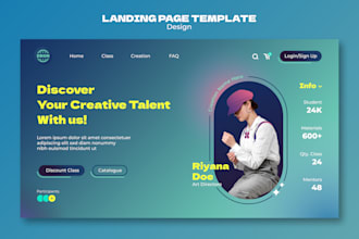 create clean and responsive web UI UX design