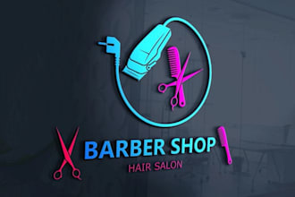 design a unique, luxury, minimal, barber shop logo