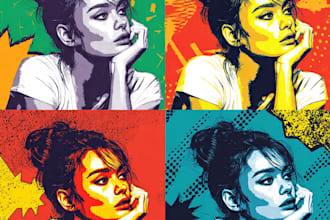 turn your photo into a pop art design