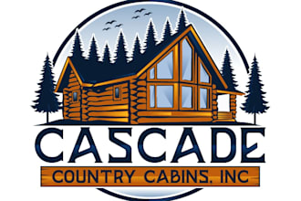 design luxury cabin logo