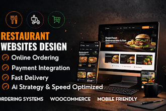 design wordpress restaurant, online food and online grocery ordering websites