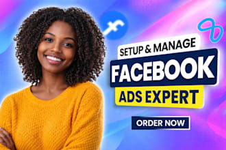 setup and manage facebook ads advertising marketing campaign, fb or meta ads
