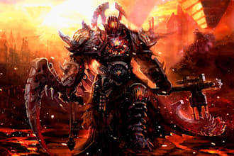 draw warhammer illustration based on your description