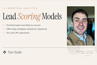 build a lead scoring model to increase conversions