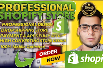design pro shopify store for dropshipping and ecommerce