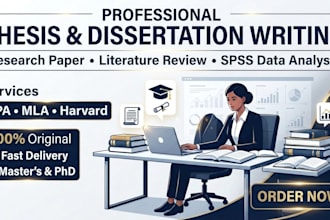 professionally edit thesis, dissertation, research paper, literature review spss