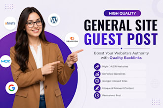 do perfect premium guest post outreach on high da DR sites