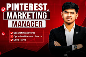be your pinterest manager for organic growth and SEO marketing