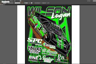 design high quality racing t shirt logo for your business with 24 hours
