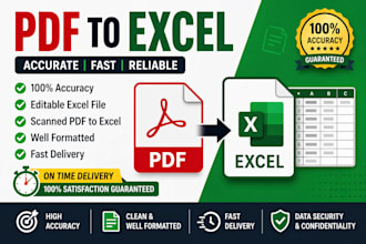 convert PDF to excel accurately and professionally
