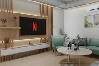 create realistic 3d interior rendering