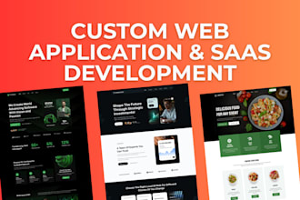 build your custom web app or saas solution