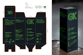 design product packaging for box, pouch, label and carton