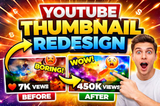 design high CTR youtube thumbnails to increase your views