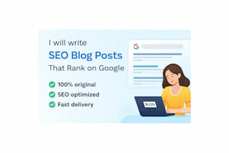 write SEO blog posts and content briefs