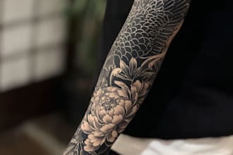 draw amazing japanese oriental tattoo