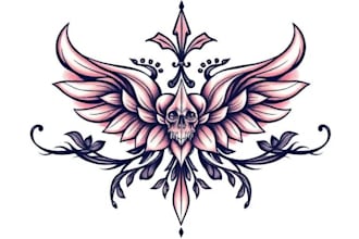 design a modern and minimalist tattoo design