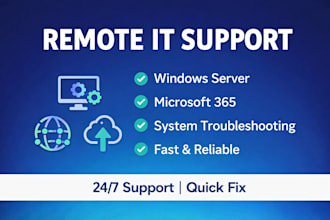 fix IT issues, windows server and microsoft 365 support