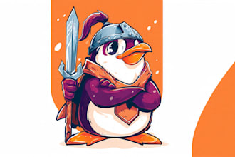 design unique memorable mascot cartoon logo design