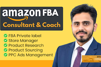 be your amazon fba consultant, business mentor or coach