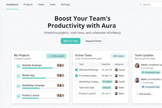 create clean website UI UX with great experience