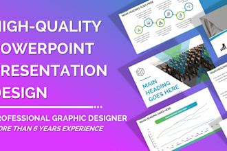 design modern landscape powerpoint presentation slides