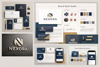 design a complete branding kit with logo and brand identity