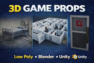 create game ready 3d props in blender for unity