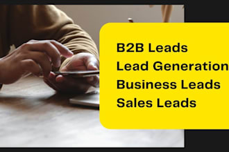 b2b lead generation and targeted email list building