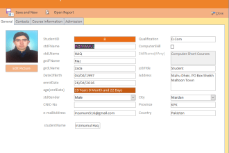 create a fully functional database